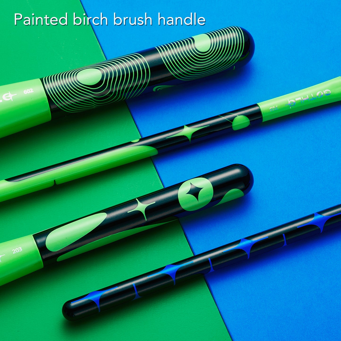 Gothlo™9PCS, Fluorescence Makeup Brush Set