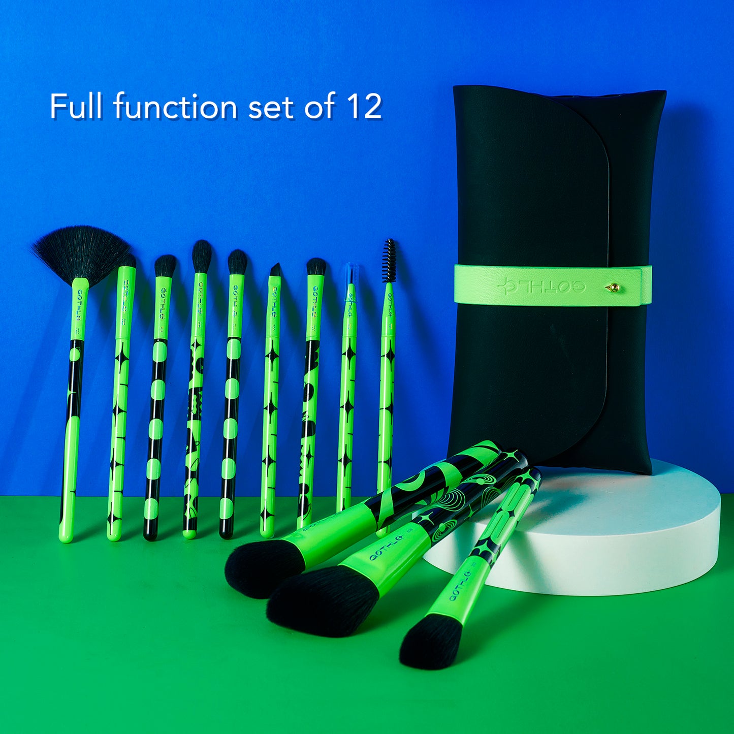 Gothlo™12PCS, Fluorescence Makeup Brush Set