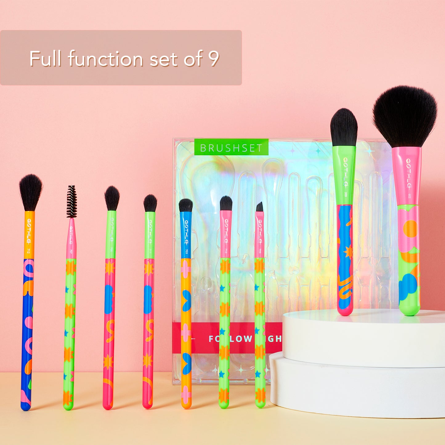 Gothlo™9PCS, Neon City Set Brushes