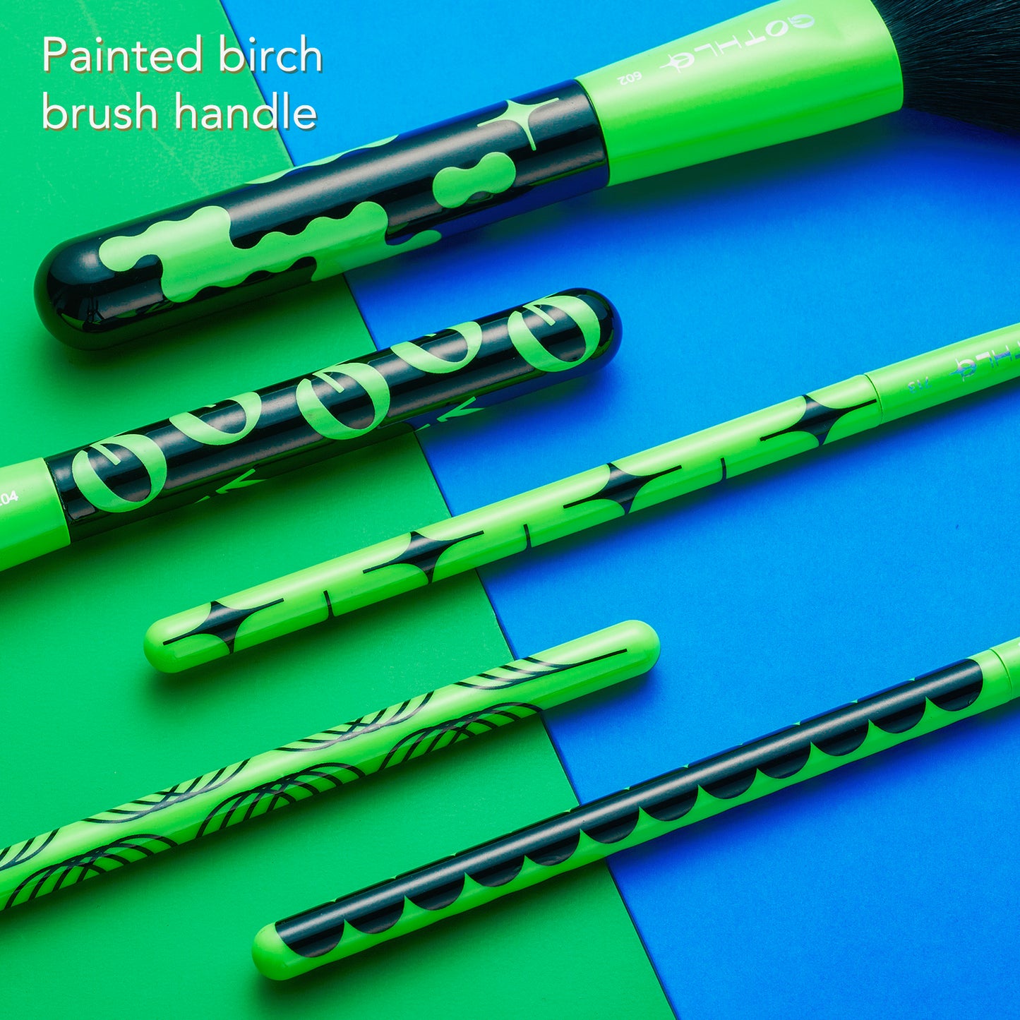 Gothlo™5PCS, Fluorescence Makeup Brush Set