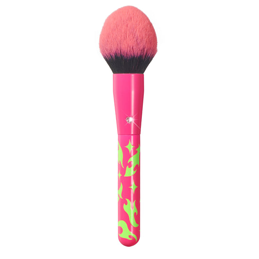 Pink Powder Blush Brush with Diamond & Dense Bristles for Makeup